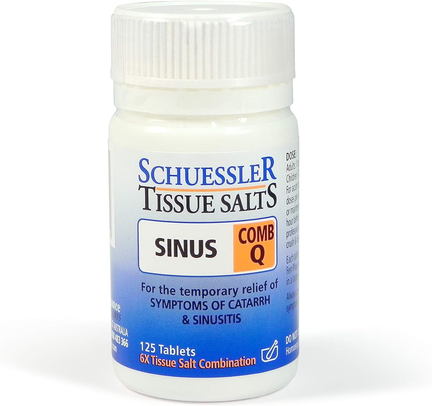 Schuessler Tissue Salts 125 Tablets - Comb Q - Sinus image number 3