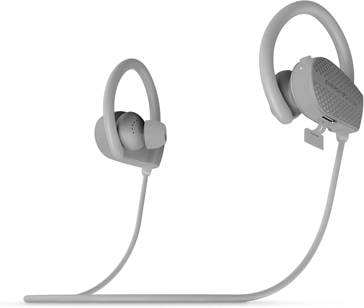 Energy Sistem Earphones Bluetooth Sport 1+ Grey In-Ear Earphones Sports Headphones (Bluetooth 5.1, Voice Control, Secure Fit Mounting System, Sweatproof), Grey image number 6