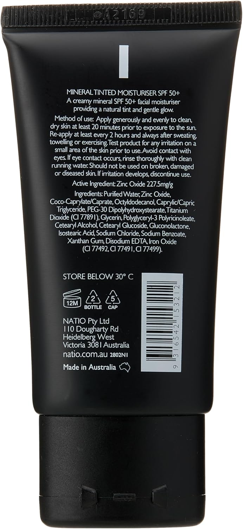 Mineral Tinted Moisturiser SPF 50+ - Beige 50G - Vegan Luminous Tinted Moisturiser - Made in Australia image number 4