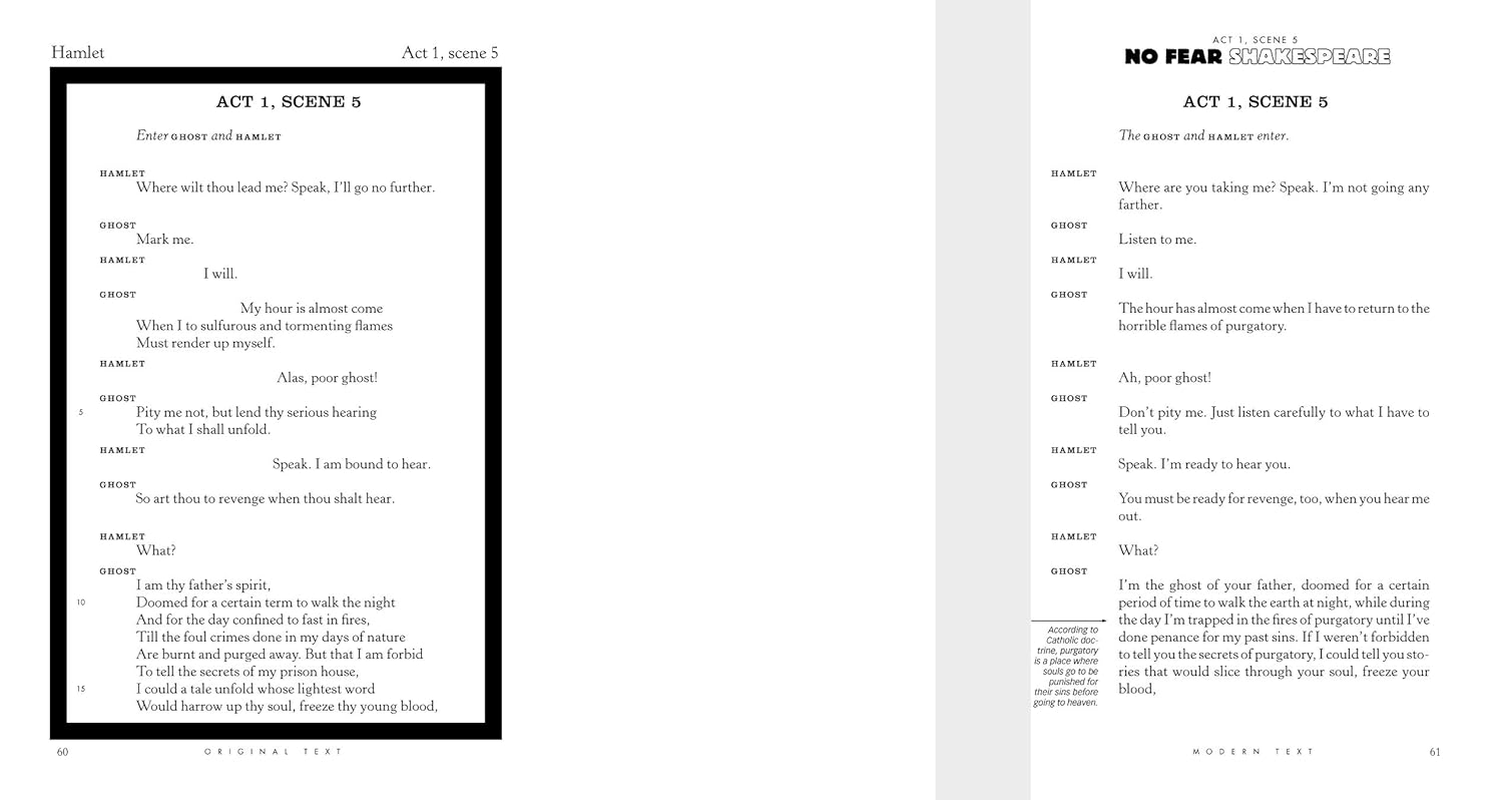 Hamlet (No Fear Shakespeare): No Fear Shakespeare Side-By-Side Plain English: 3 image number 4