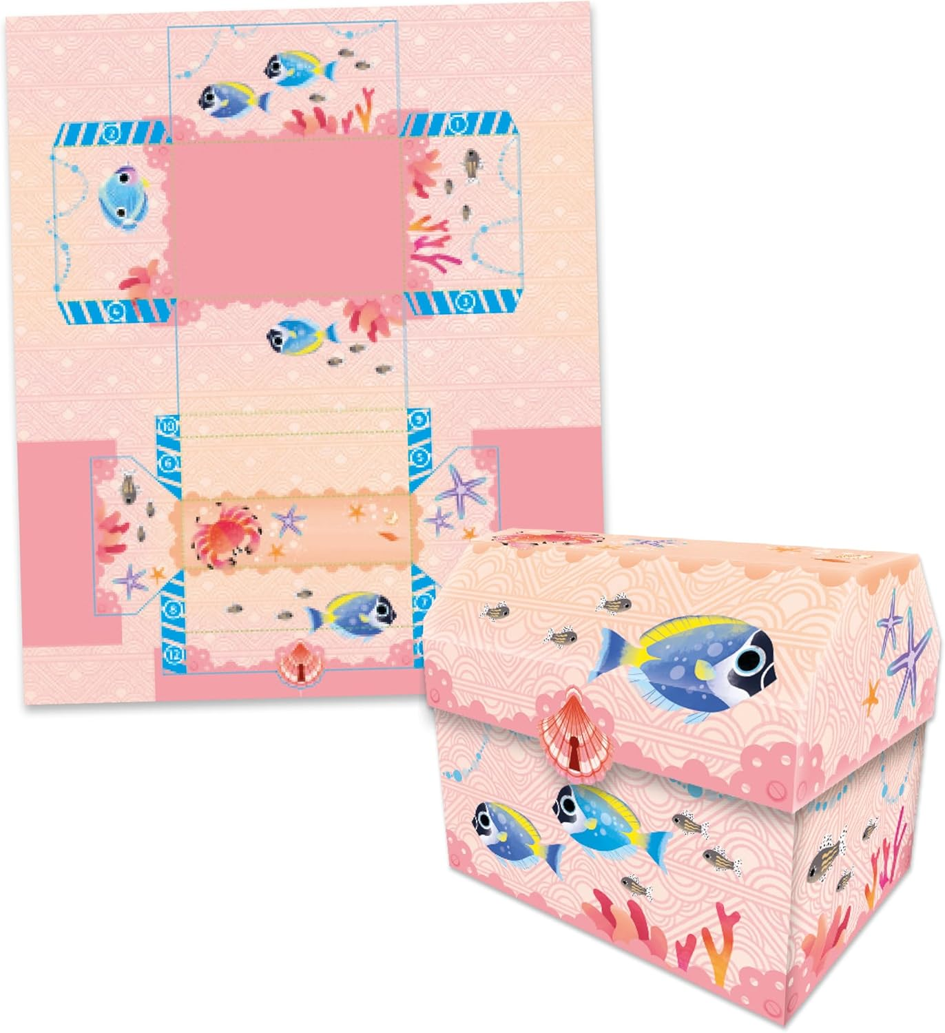 Janod Magic Ocean 2 Boxes and 18 Origamis Shapes Activity Box image number 2