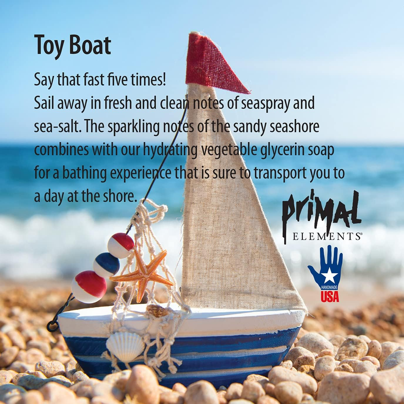 Primal Elements Toy Boat Loaf Soap, 5.5 Pound