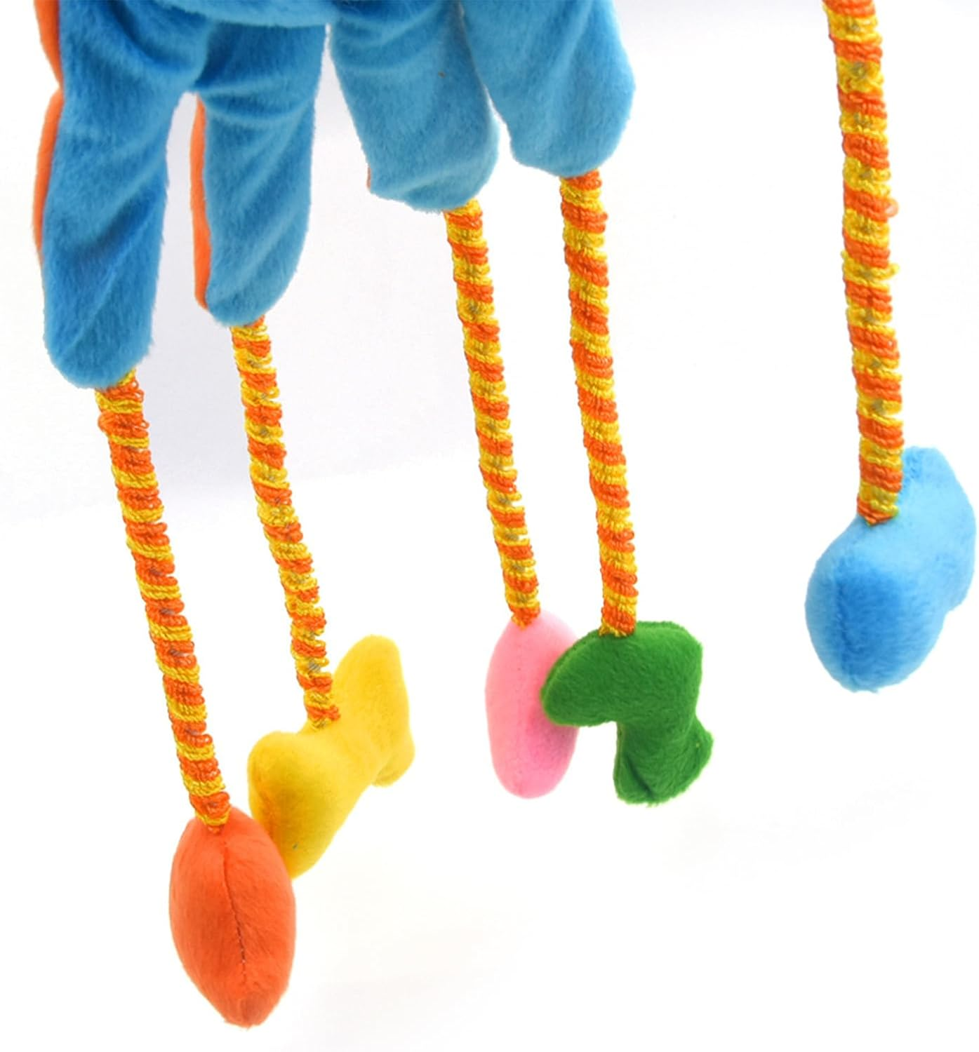 Cat Toy Gloves - Plush Toys Cat Toys Teaser Gloves | 5-Finger Cat Teaser Toy, Plush Gloves with Bells, Interactive Cat Toy for Indoor Cats Kittens, Pet Supplies image number 6