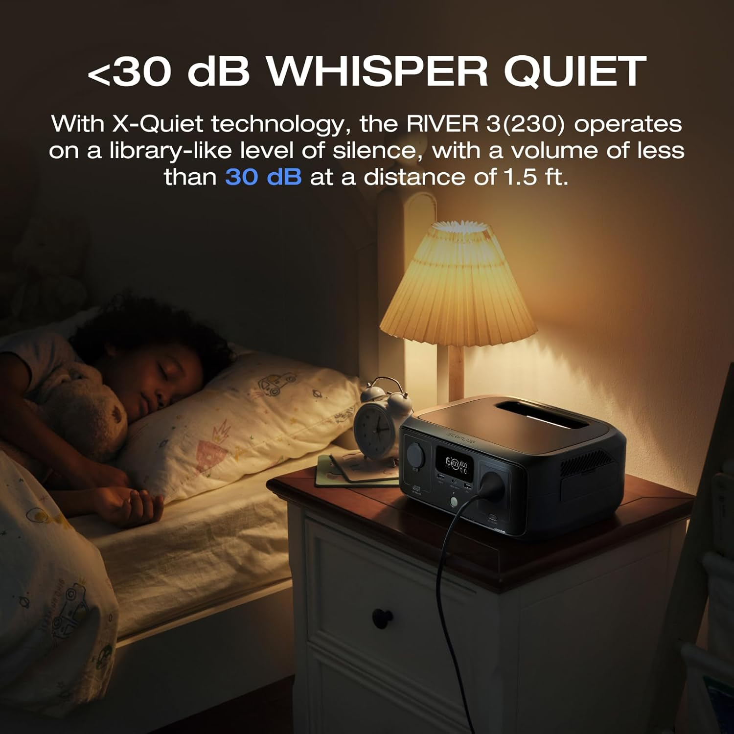 EF ECOFLOW RIVER 3(UPS) Power Station with 60W Solar Panel, 245Wh Lifepo4 Battery, 300W up to 600W AC Output, <10 MS UPS & <30 Db, 1Hr Fast Charging Solar Generator for Outdoor/Camping/Home Use image number 3