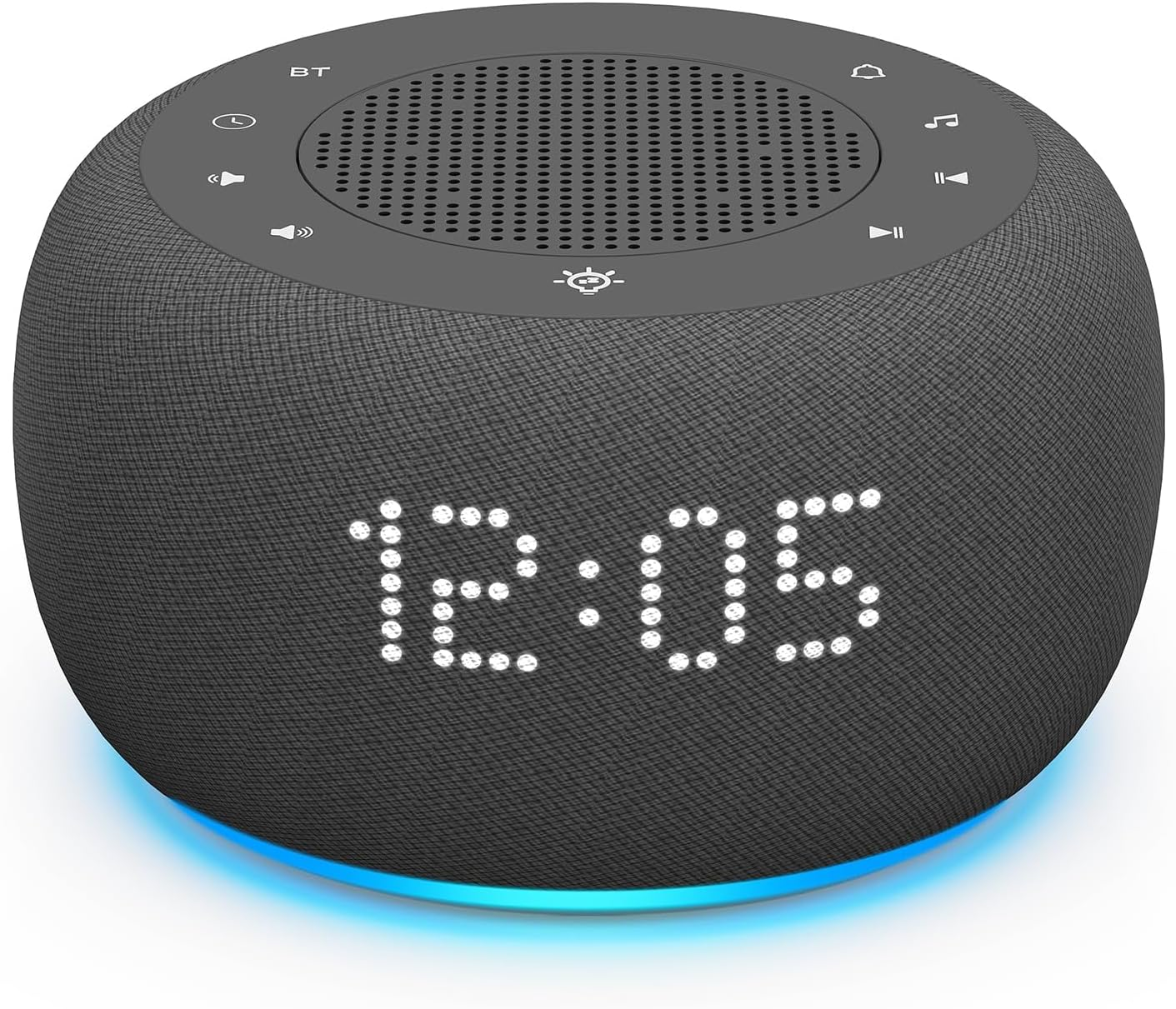 Updated White Noise Machine with Bluetooth, 25 Soothing Sounds & 8 Wake-Up Tones, Rechargeable Sound Machine for Adults and Babies, Night Light, Timer, Memory Function - Ideal for Travel and Home Use image number 3