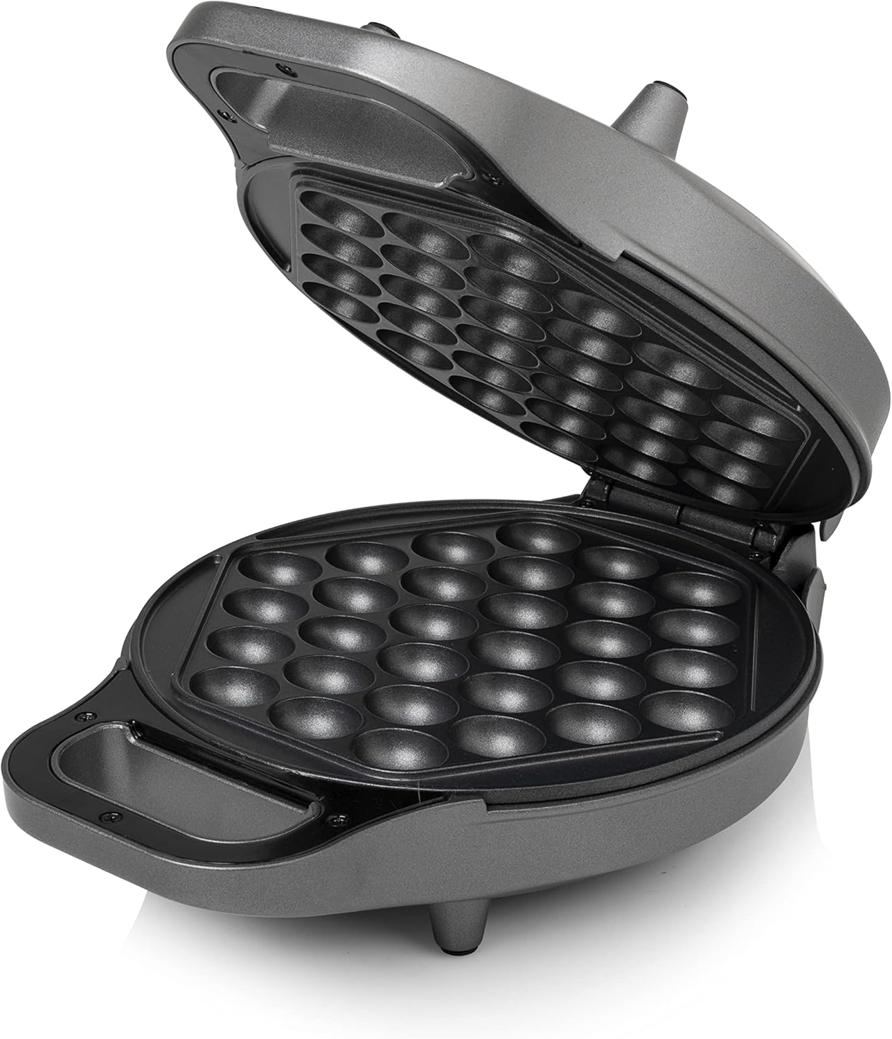 Princess 132465 Bubble Waffle Iron, 180&deg; Hinged, 700 Watt, 0.7 M Cable Length, Non-Stick Coating, Black image number 2