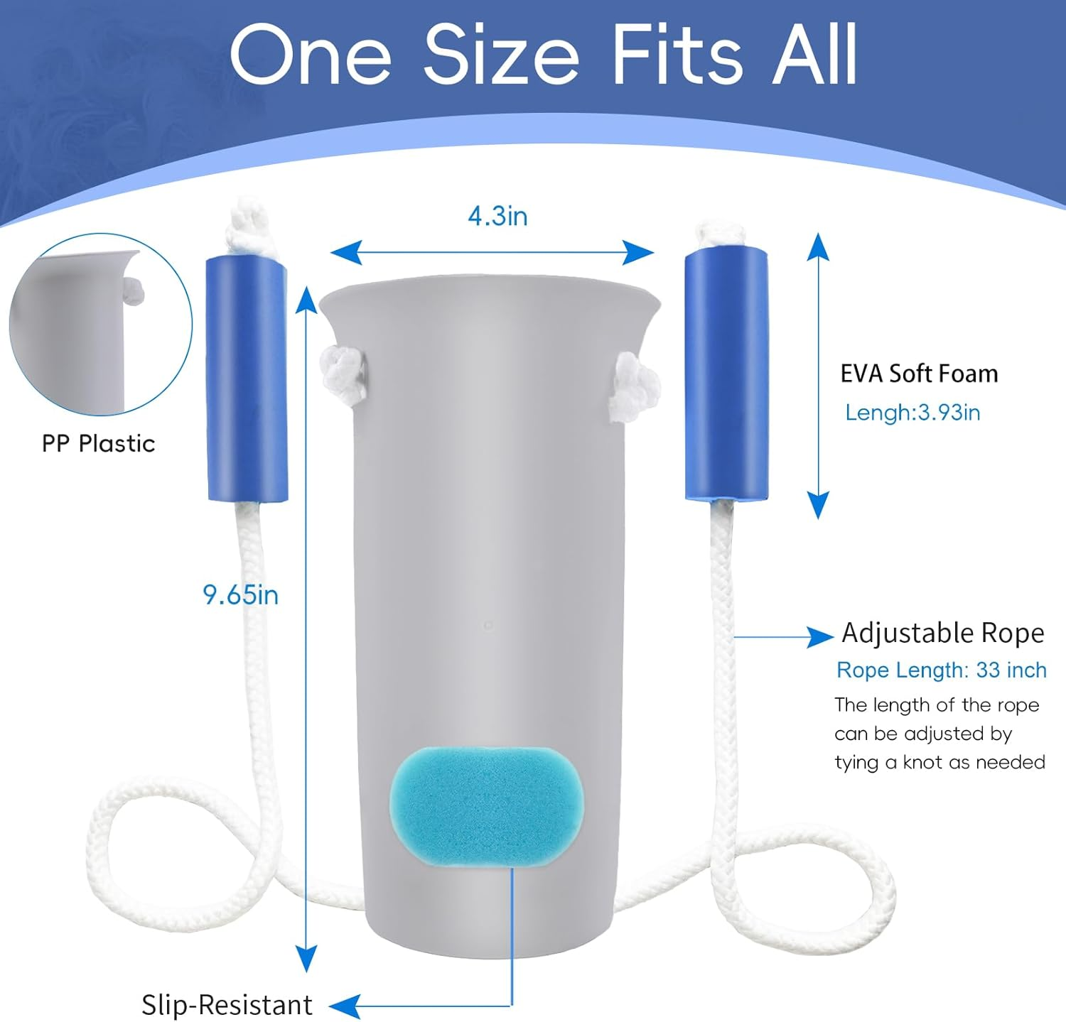 Sock Aid, Sock Aid Device for Seniors, Sock Helpers to Put on Your Socks with Foam Handles, Sock Assistant Device No Bending Easy on Easy Off, Sock Aide for Elderly, Pregnant, Diabetics（Grey） image number 6