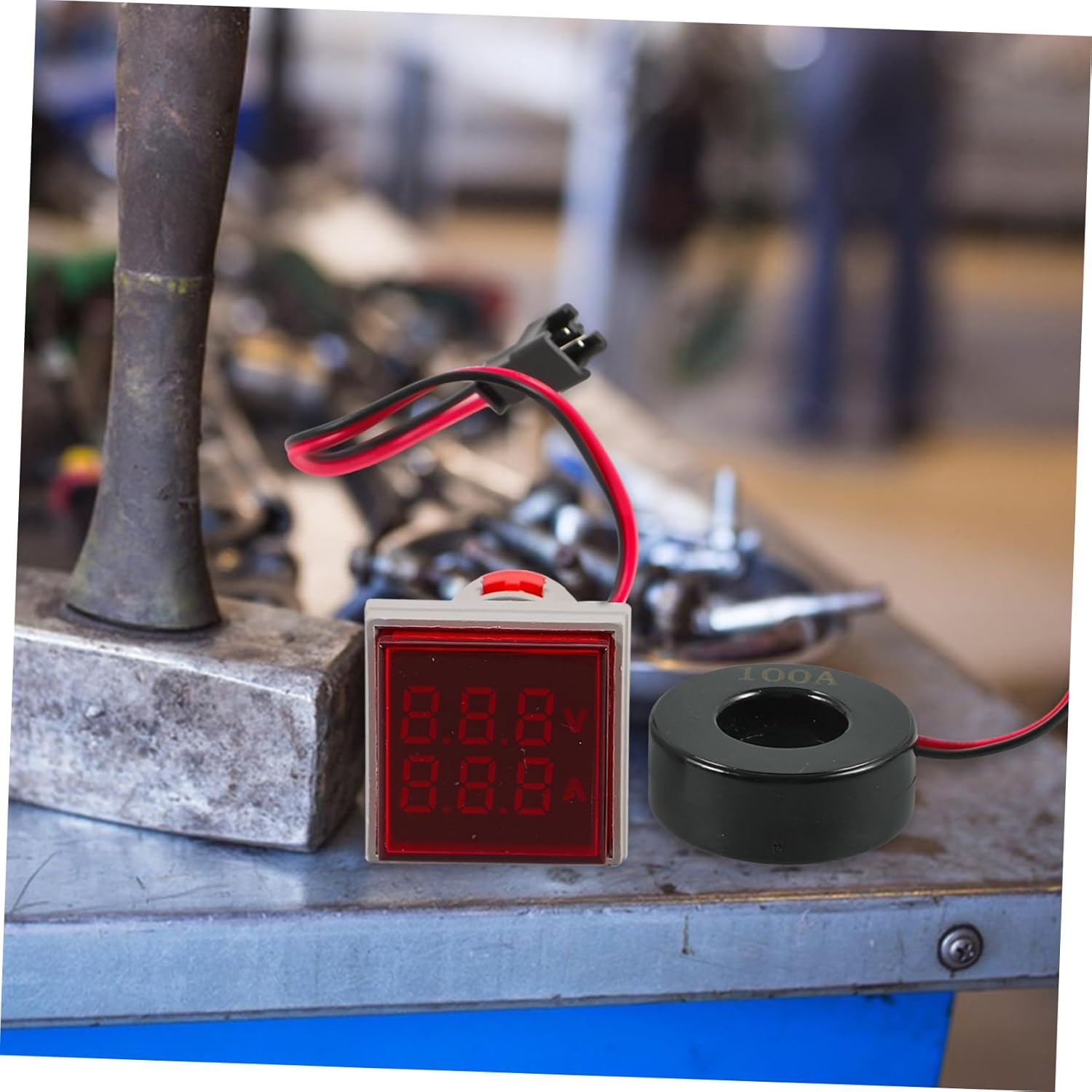 GLEAVI Digital Voltmeter Digital Multimeter Tester with LED Display Ac 60-500V 0-100A Current Meter for Electrical Power Monitoring Voltage Cable Testing Automotive Systems image number 2