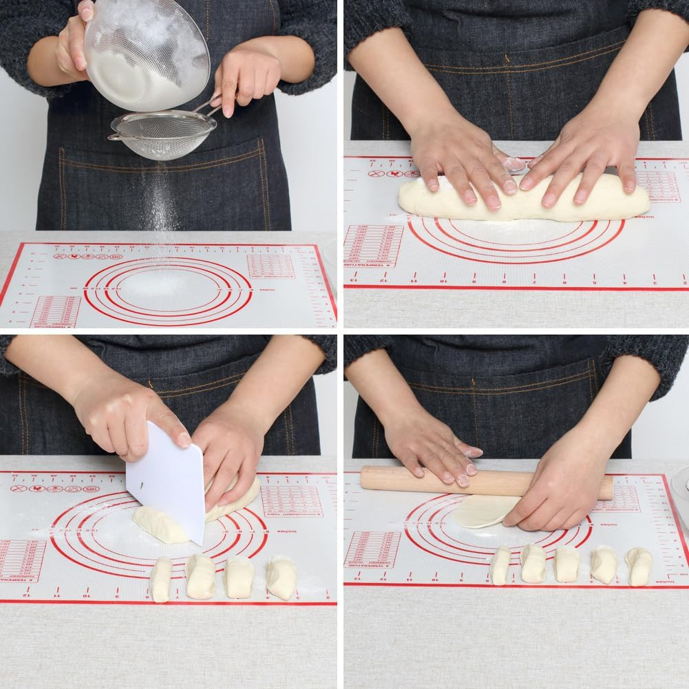 Silicone Baking Mat, 40Cmx60Cm, Non-Stick, Food-Grade, Multi-Use, Red image number 4