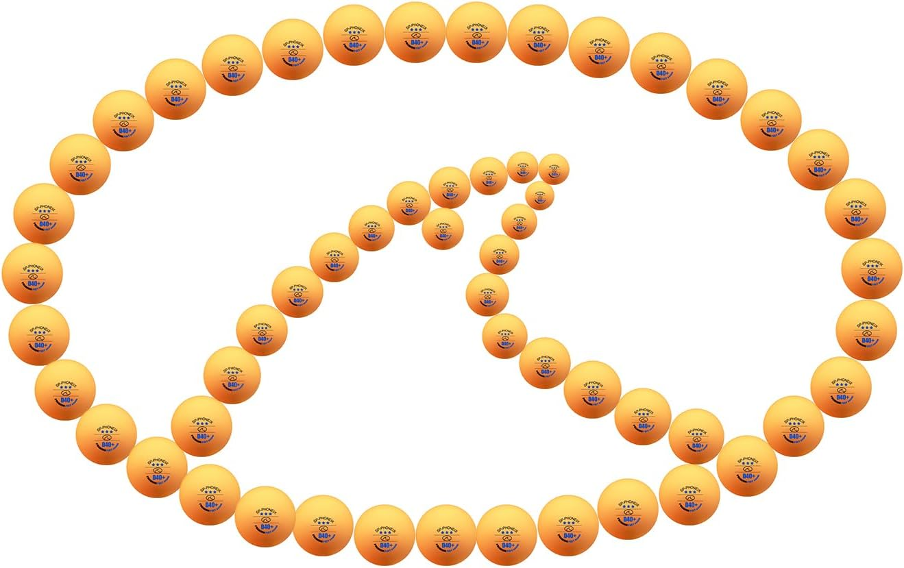 Spphoneix 3 Star 20PCS 50PCS 100 PCS Table Tennis Balls Professional Ping Pong Balls Training Balls 40+ for Competition and Recreational Play image number 5