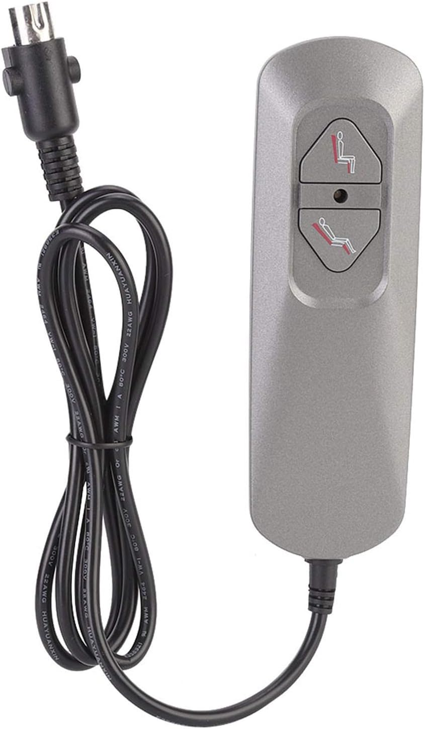 Chair Lift Manual Controller, Electric Touch Switch Recliner Chair Sofa 2 Button Remote Control Hand Control Switch Controller Power Recliner Switch 5A image number 4