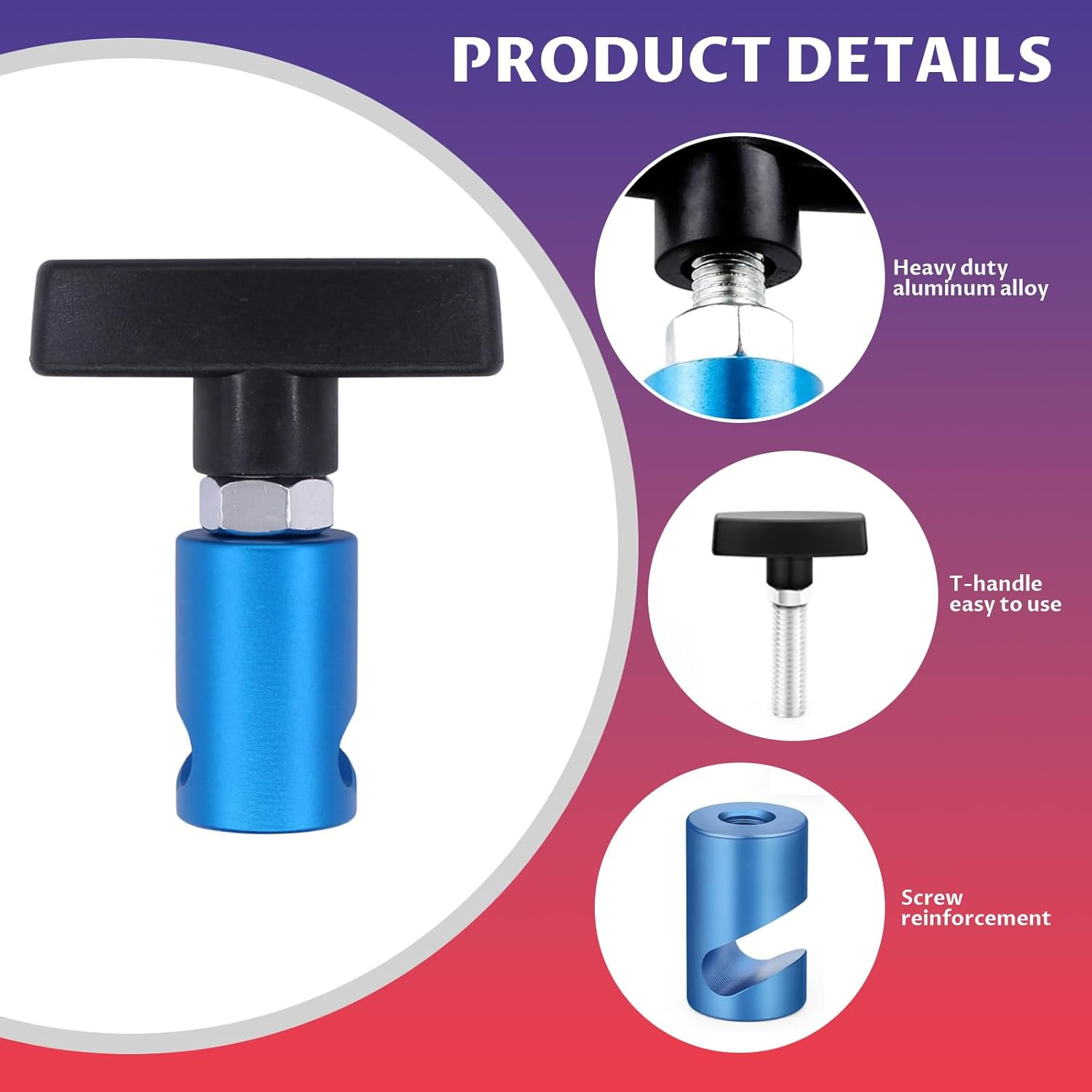 Hood Strut Clamp, 2 Pack Lift Support Clamp Hood, Car Hoods Lifting and Fixing Tool, Multi-Purpose Metal Vehicle Hoods Strut Clamps for Tailgates and Trunks with up to Dia.3/8&rdquo; (10Mm) image number 5