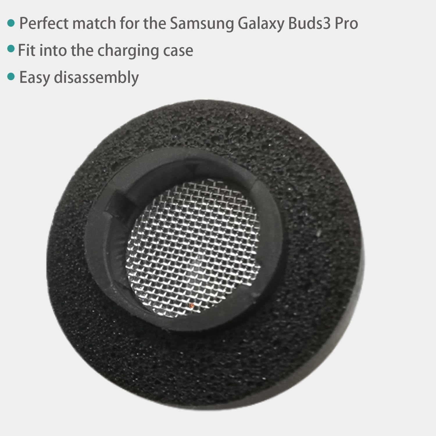 4 Pairs L/M/S/XS Memory Foam Tips for Samsung Galaxy Buds3 Pro Ear Tips Replacement Earbuds Tips for Galaxy Buds 3 Pro Earbud Fit in Case Black - Medium image number 6