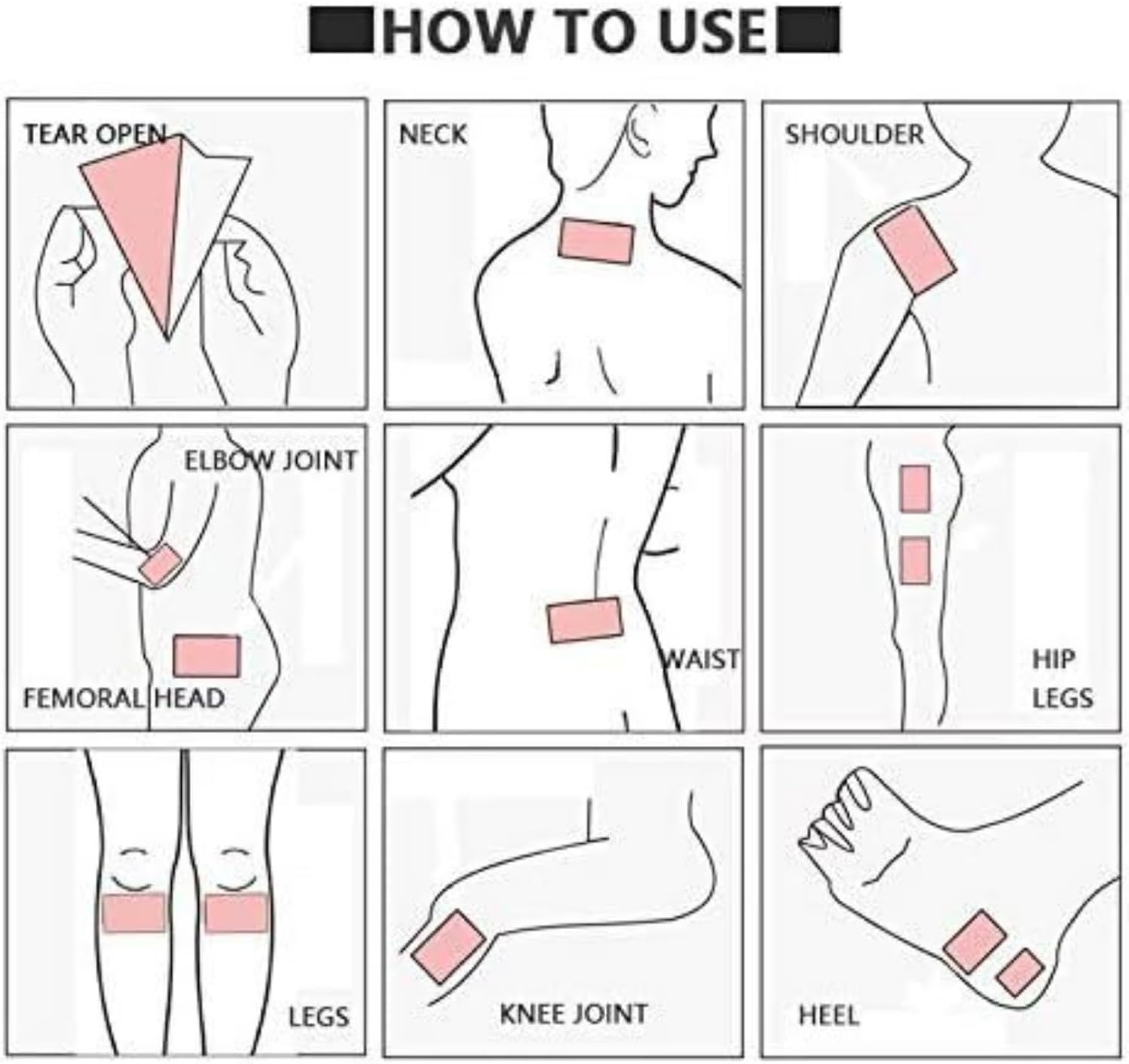 Capsicum Plaster Hot Patch Pain Relieving Large image number 4