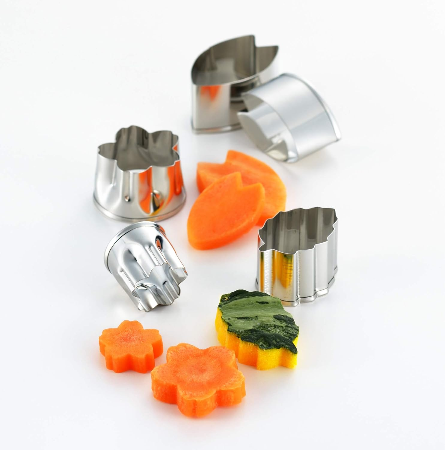 Castle Enterprises Yoshikawa Sakura Cutter, 5 Piece, Gift Wrapping, Silver, Made in Japan