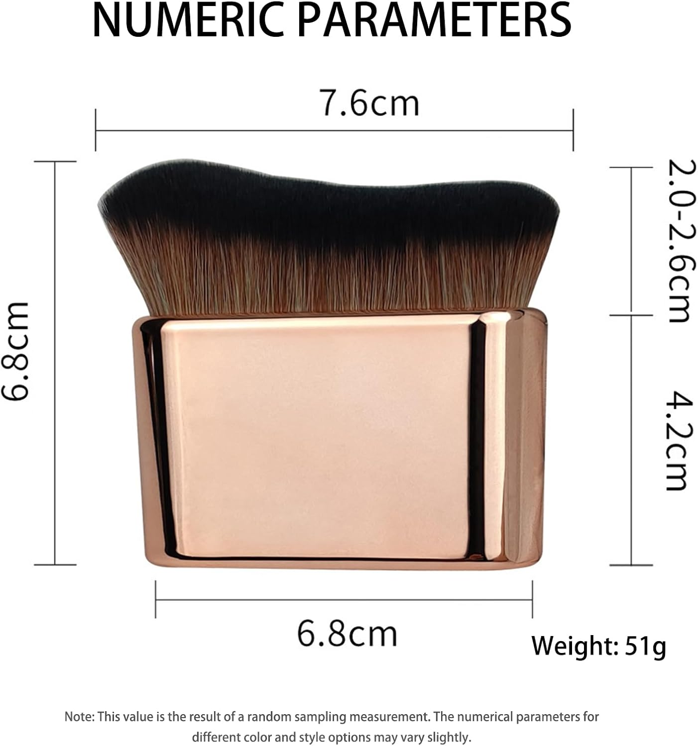 Self Tan Brush and Foundation Brush, Professional Self Tanning Brush Applicator for Face and Body, Rose Gold Kabuki Body Brush for Fake Tan Sunscreen and Makeup Application image number 4