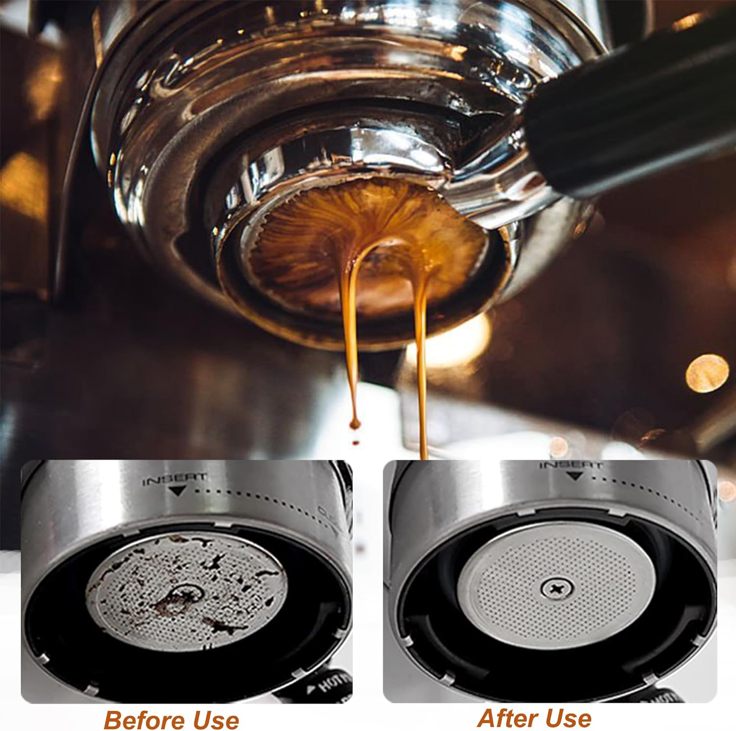 Espresso Paper Filter 58Mm, 300Pcs Disposable Espresso Puck Paper Filters and Filter Storage Holder Compatible with 58Mm Portafilters Basket - Keep Shower Screen Clean image number 5