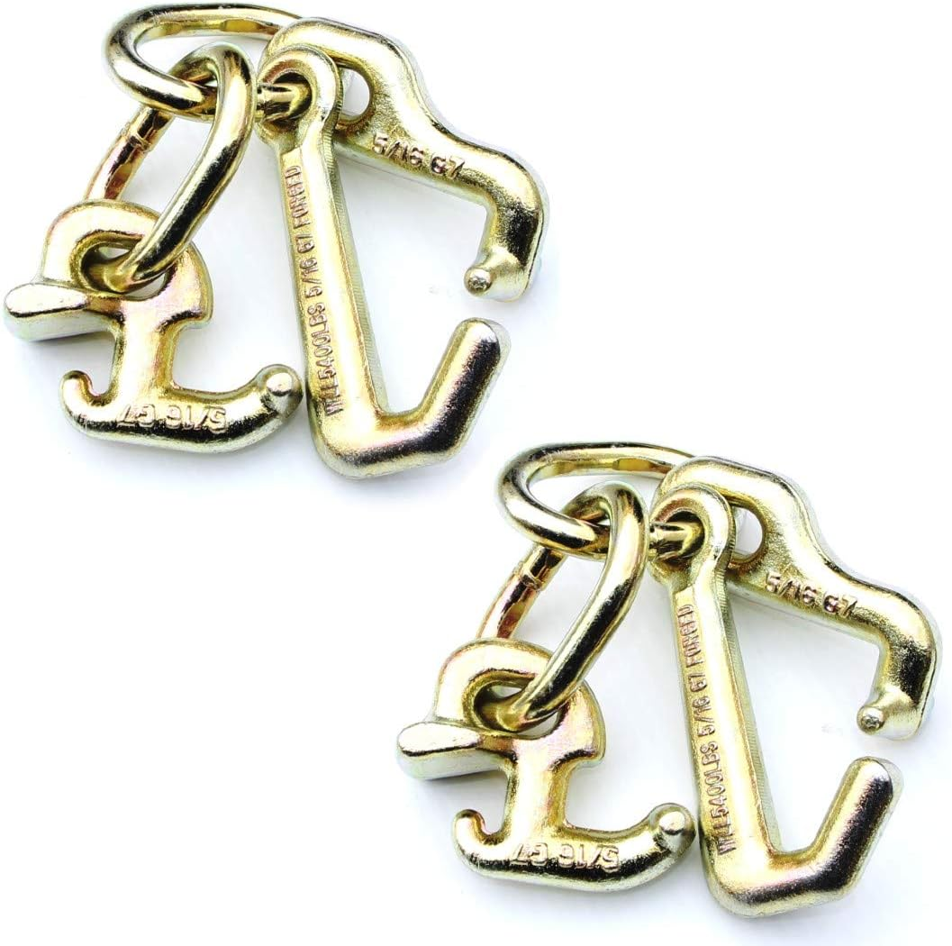 Worldpac (Pack of 2) RTJ Cluster Hook HD Tow Truck Roll Back Wrecker Vehicle Car Hauler Trailer image number 1