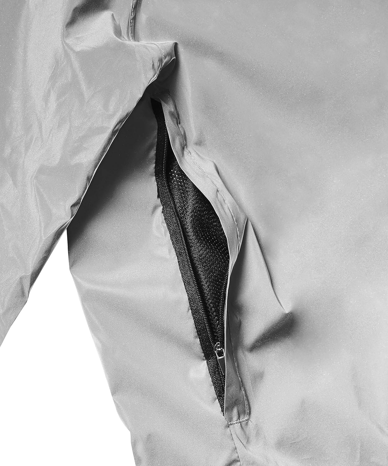 Ettore Mens Cycling Jacket Waterproof Breathable High Visibility Reflective Silver - Night Glow