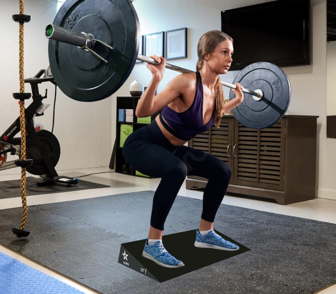 Squat Wedge by SEWD &ndash; Extra Large 20 Degree Slant Board for Heel Elevated Squat, Knees over Toes, Deadlifts &ndash; Ideal Squat Wedge Block for Home Gym and Personal Trainers. image number 3