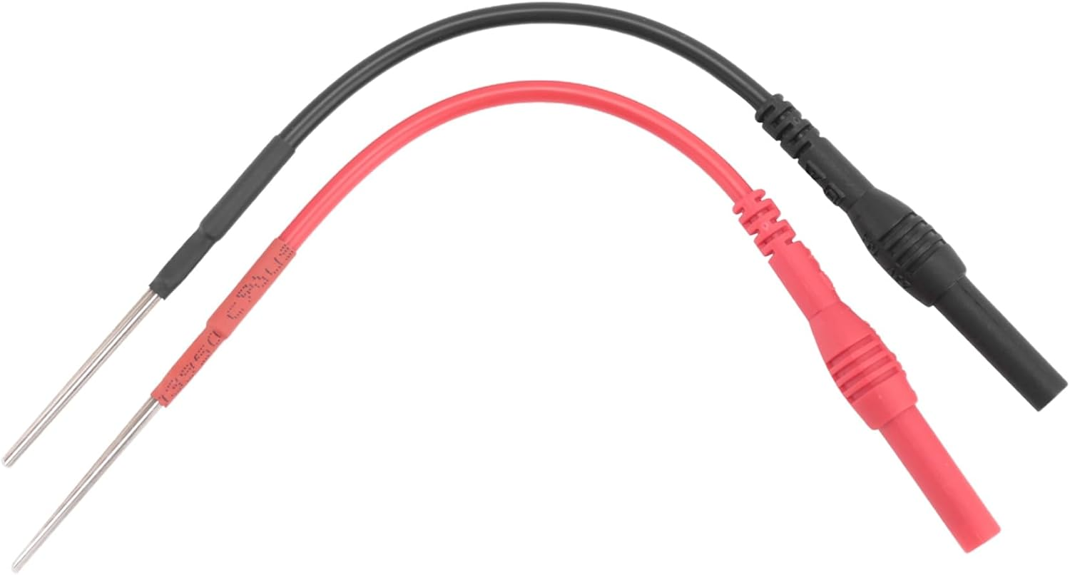 Hepzest 2 PCS Flexible Spoon Back Probes, Back Probe Pins Automotive Compatible with 4Mm Banana Plug Test Leads