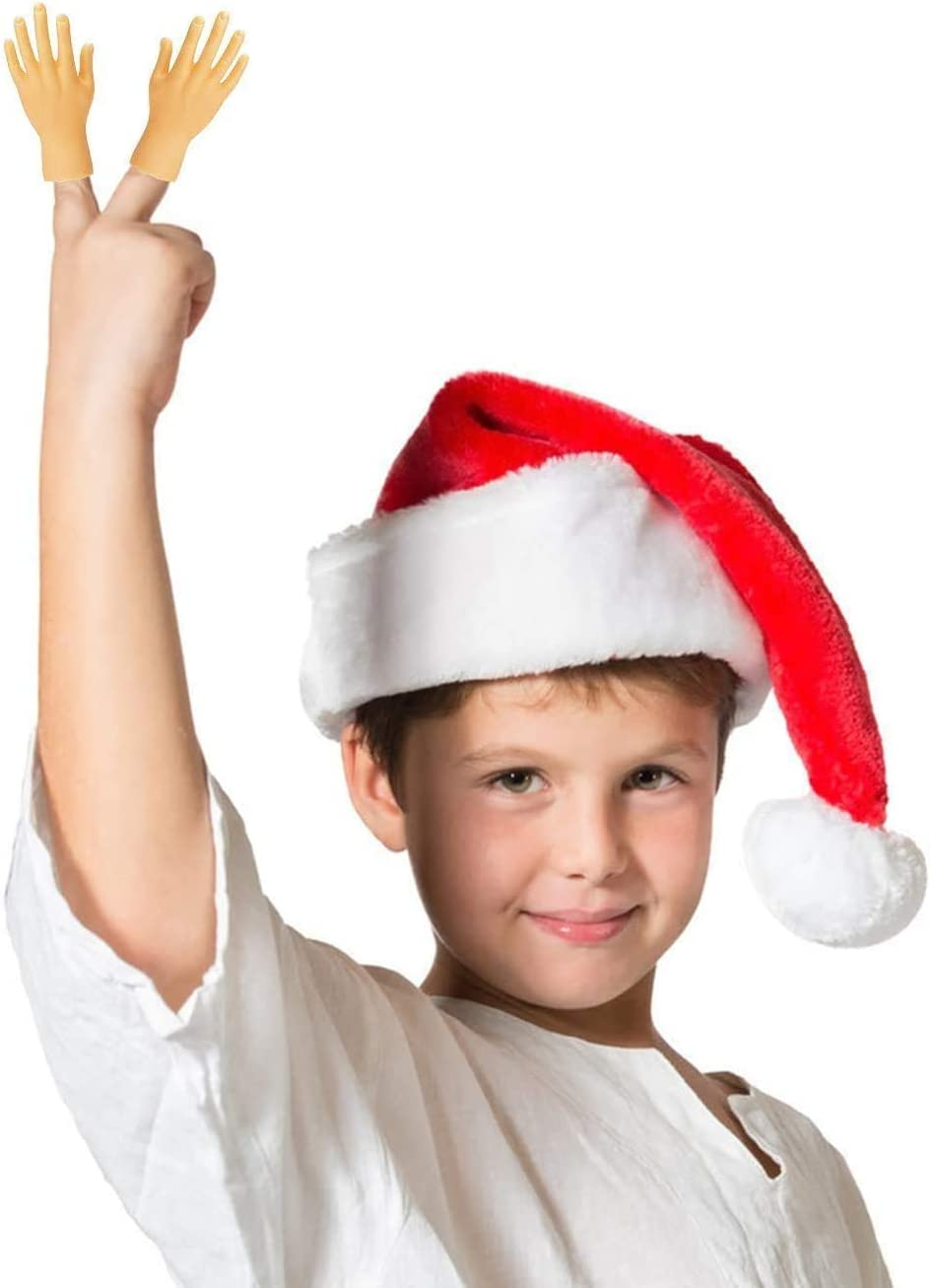 Finger Puppet Mini Finger Hands Tiny Hands with Left Hands and Right Hands for Game Party (Five Hand,10 Pieces)