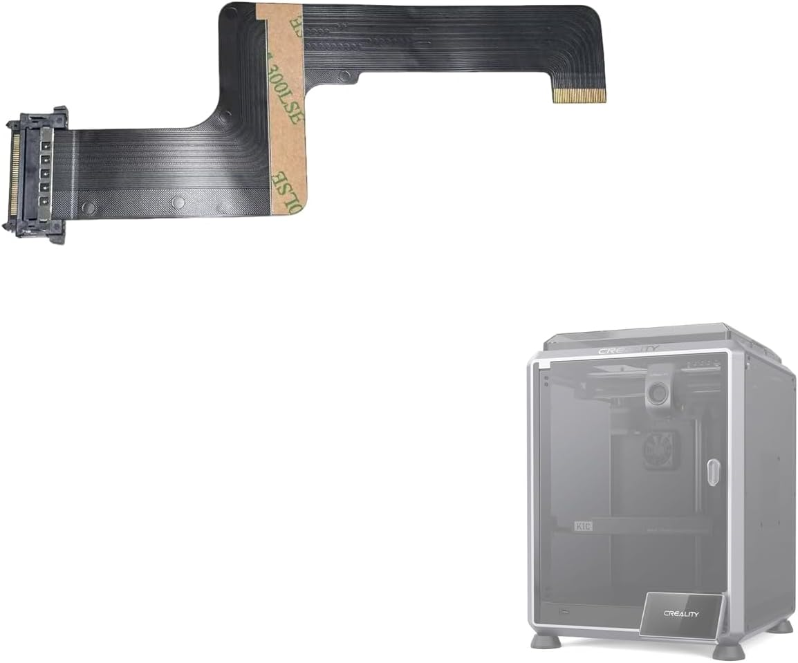 Creality Official K1C 2025 Display Cable - Original Replacement FPC Cable 30P Black L146.5-3D Printer Accessories for K1C 2025 image number 1