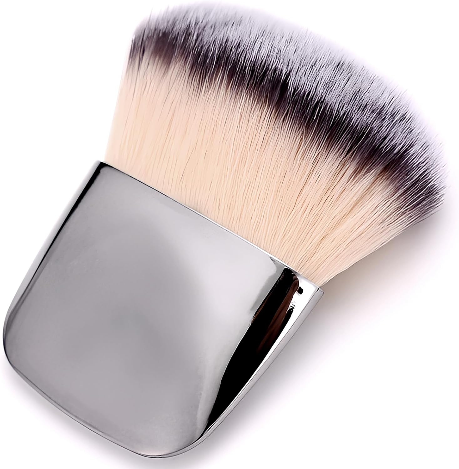 Jaasuee Makeup Brushes Set, Mini Multi-Functional Loose Powder and Blush Brush, Portable Soft Hair Beauty Tool (Silver) image number 6