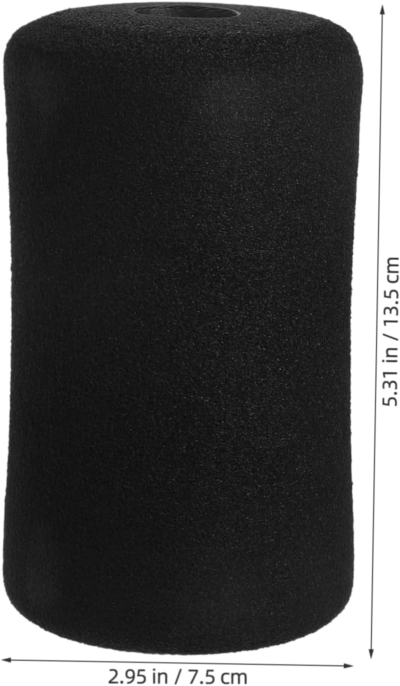 Kisangel 4Pcs Foam Foot Pads Rollers for Universal Home Gym Equipment Covers Leg Extension Replacement Machine Pads for 22Mm Inner Diameter 135Mm Length image number 6