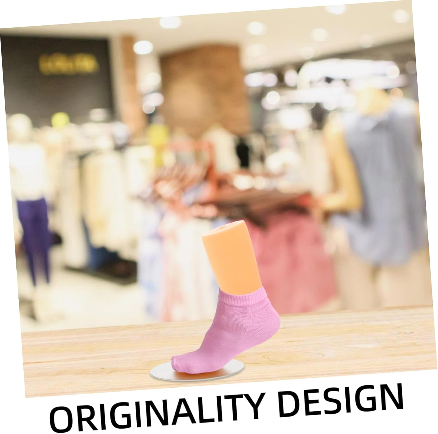 ABOOFAN Children'S Foot Mannequin Sock Display Model Small Skin Tone Baby Feet Mold Shoe Form Holder for Boys and Girls Socks and Shoes Display image number 6