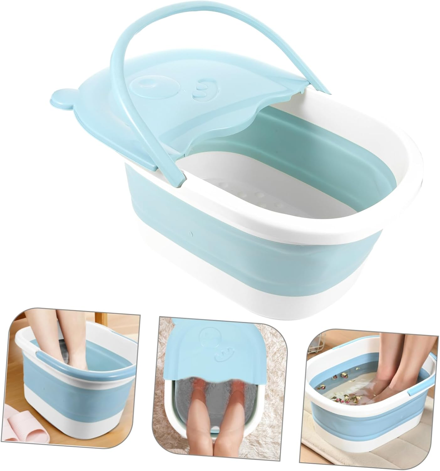 WOFASHPURET Foot Soaking Bath Basin Multi-Use Acupuncture Points Massage Bath Bucket for Household Massage Wash image number 4