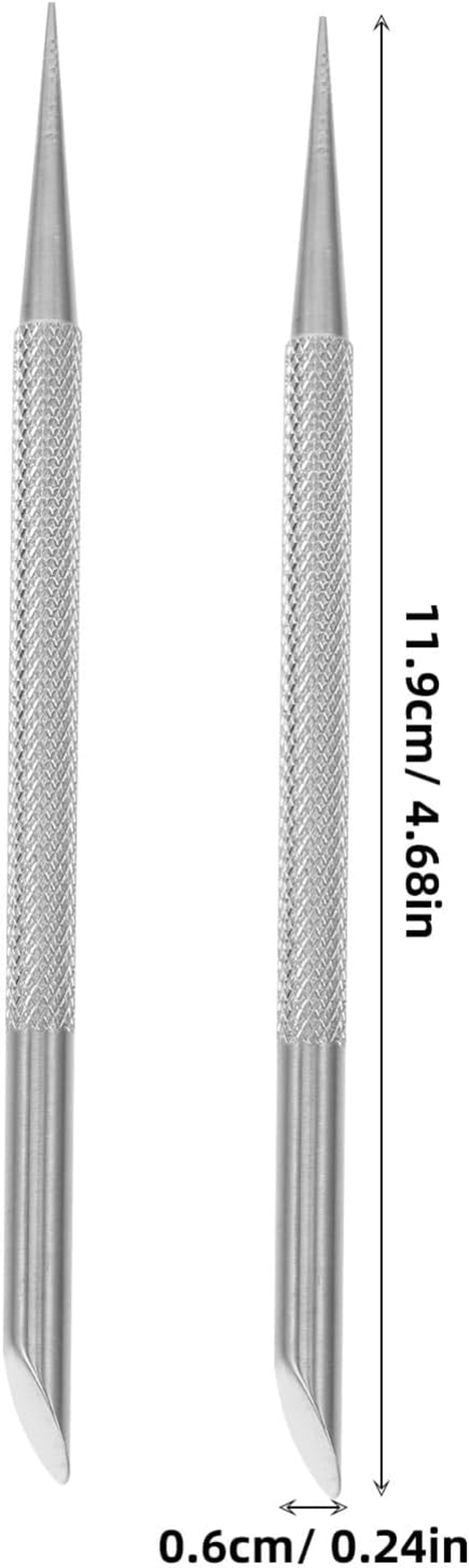 SAFIGLE Cuticle Pusher Tool Stainless Steel Double Head Cuticle Remover Nail Art Supplies Professional Nail Tech Tools image number 6