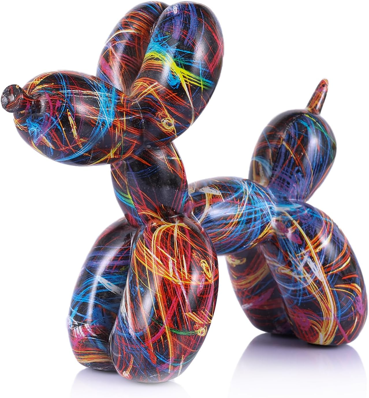 XIAOMAGG Creative Balloon Dog Sculpture Modern Home Decoration Trendy Animal Art Ornaments Collection Figurine Bedroom Living Room Office Desktop Resin Decors