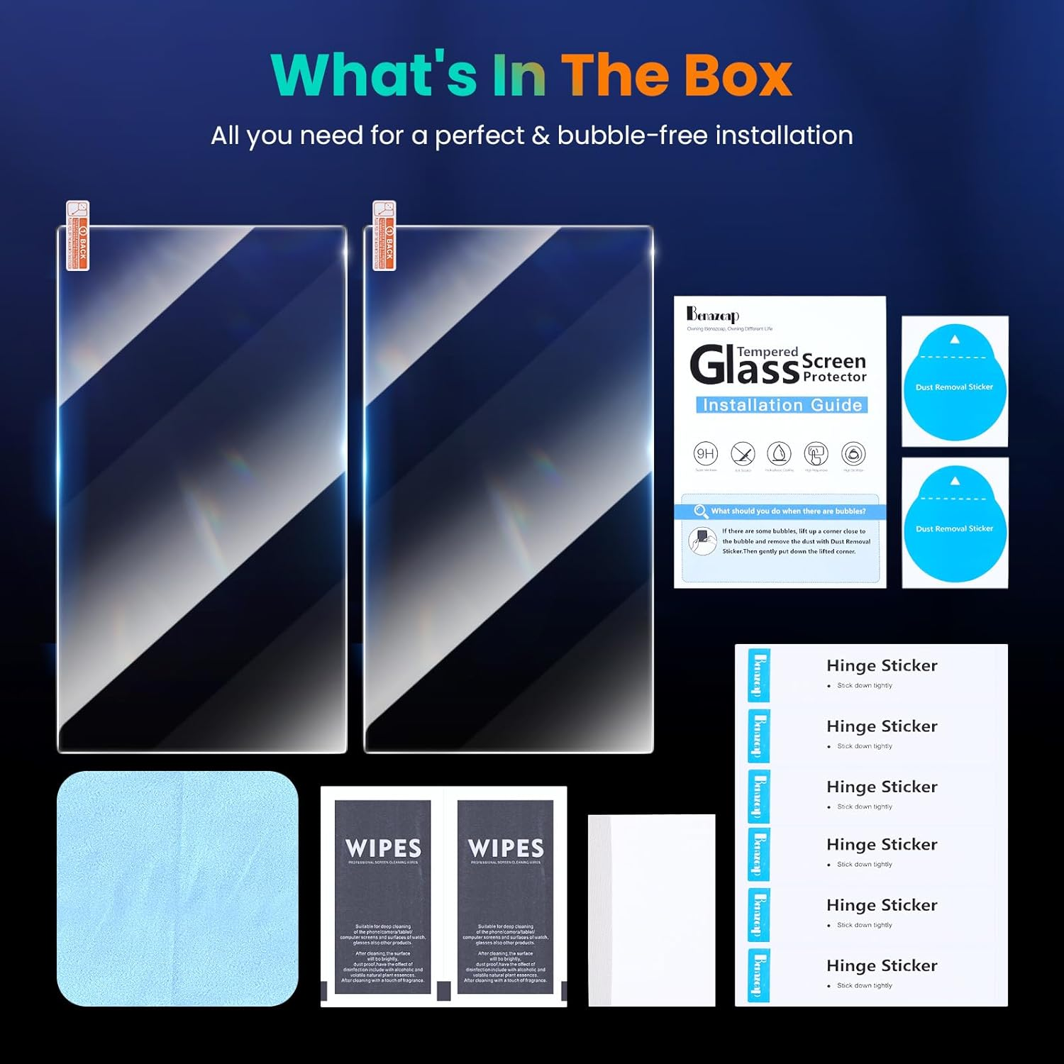 [2 Pack] Lmcpa for 2025 Nintendo Switch 2 Screen Protector, Tempered Glass Easy Installation/Anti-Scratch/High Definition/9H Hardness for 2025 Nintendo Switch 2 image number 1