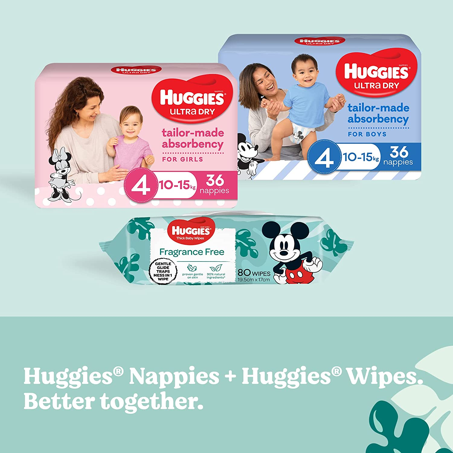 Huggies: Thick Baby Wipes - Fragrance Free (400 Pack) image number 5