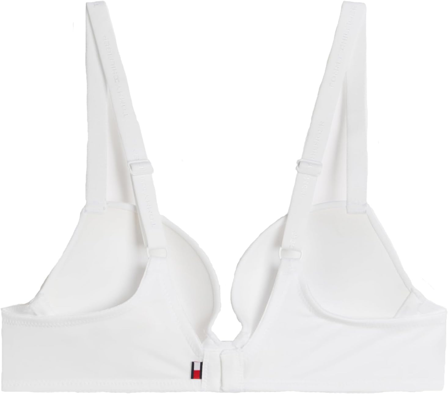 Tommy Hilfiger Women'S Micro Double Push up Underwire Micro Bra, Bright White, 12 B
