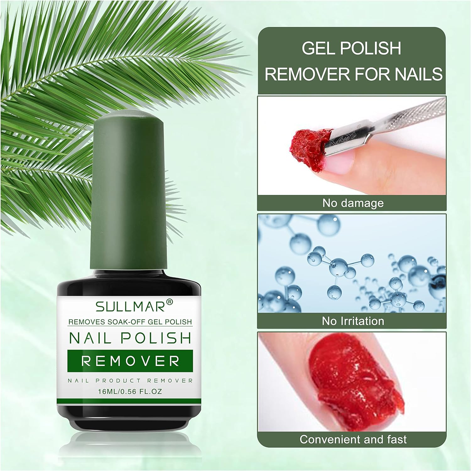 Nail Polish Remover for Nails 1-3 Minutes Easy and Quick Gel Remover for Nails Gel Nail Polish Remover Removedor De Esmalte Gel 15Ml image number 6