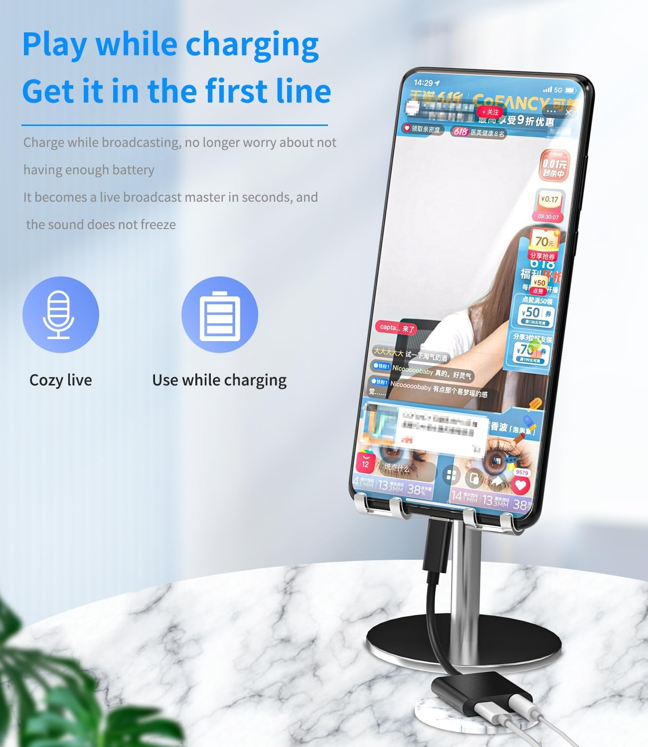 USB-C to 3.5Mm Headphone Dongle(2In1) DAC Type C AUX Jack Splitter Audio Charger Adapter Accessories Cord for Compatible for Samsung Galaxy S22 S23 Ultra LG Pixel Ipad Pro Air4 Cjj-Tp-Jsxhz-3.5+Tp image number 5