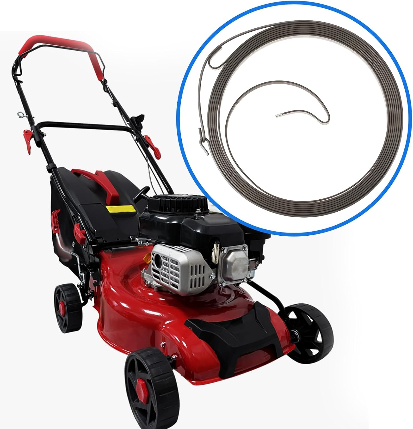 Emagtech 2Pcs Recoil Starter Spring 118550003/0 Compatible with B&Q FPPM35 Petrol Lawn Mowers