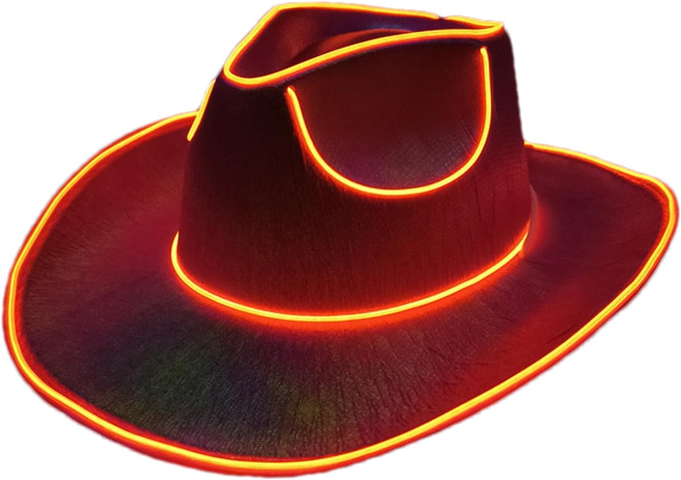 LED Light up Hat, LED Cowboy Hat, Battery Operated Party Sparkly Cowboy Cap, Disco Western Costume Accessories