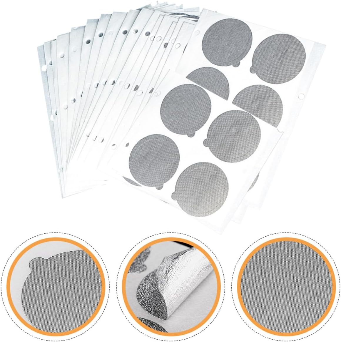 LALAFINA 100Pcs Aluminum Foil Coffee Capsule Seal Lids Stickers for Espresso Pod Cups Reusable Coffee Pod Film for Home Accessories image number 2