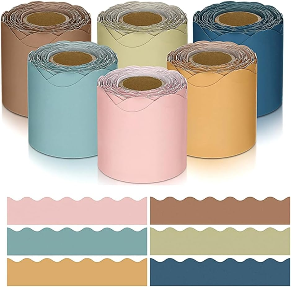 1Set for Bulletin Board Scalloped Bulletin Board for Classroom Bulletin Board Decor Paper image number 3