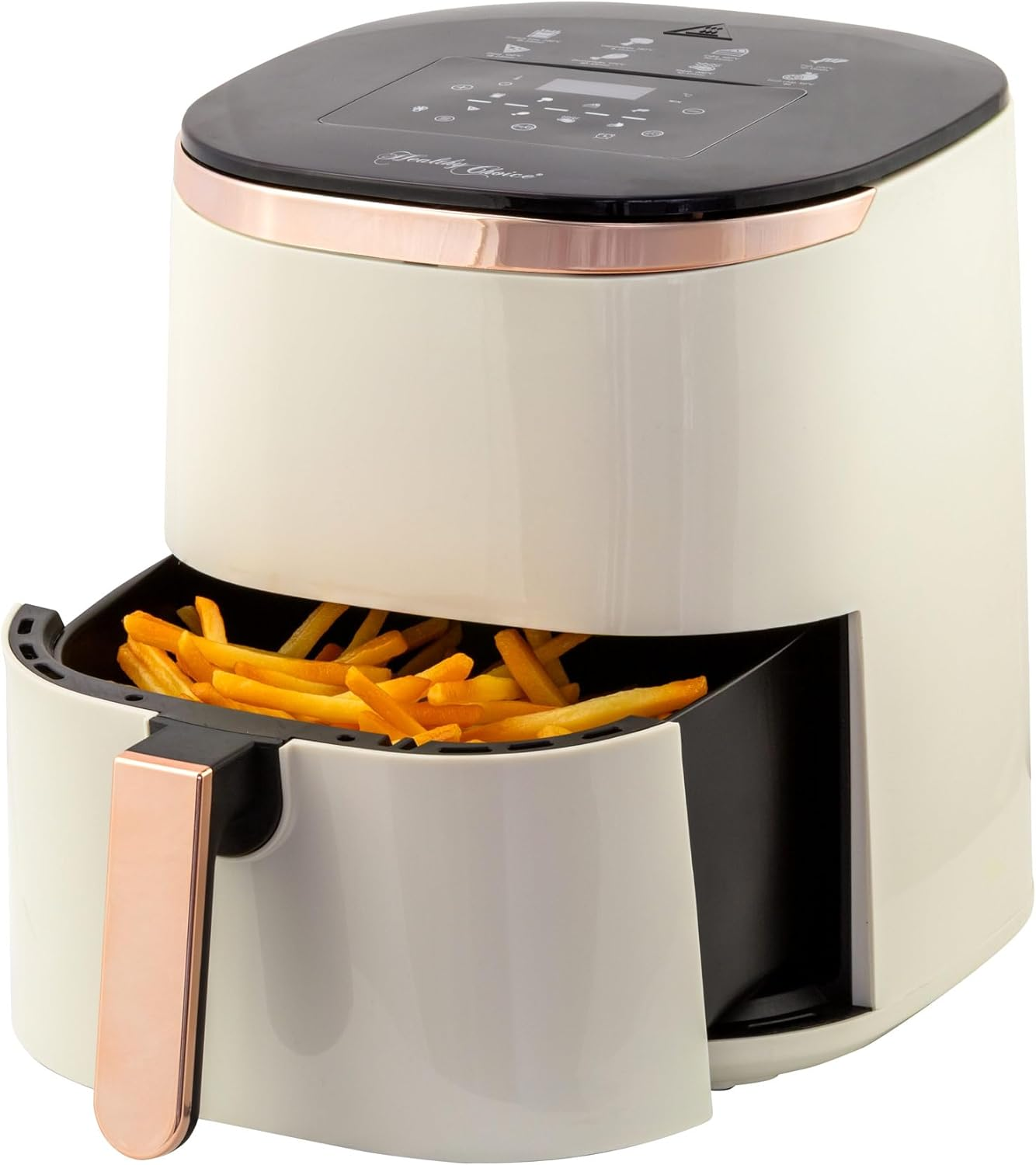 Healthy Choice: Elevate Your Cooking with Our 7L Digital Air Fryer! Enjoy 8 Pre-Set Touch-Control Cooking Programs for Healthy, Crispy Delights. Dishwasher-Safe Basket. Power: 1400W - White image number 1