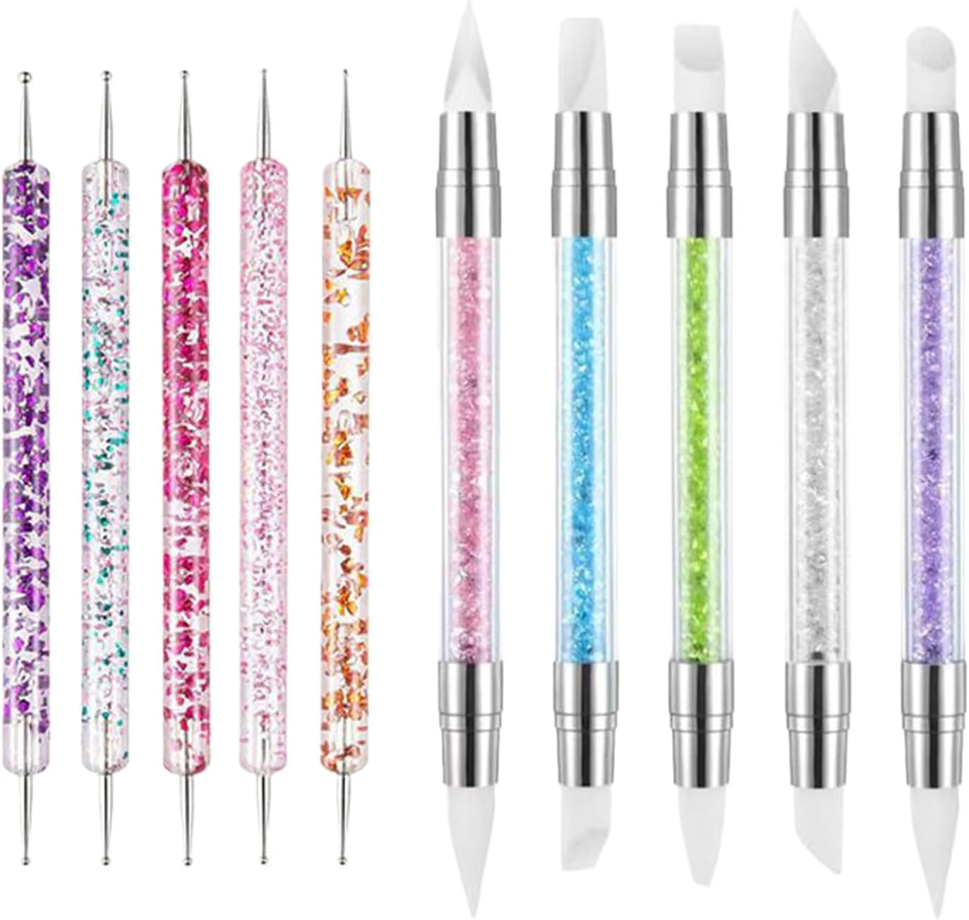 YNPQTDS Nail Sculpting Gel Tool | Double-Ended Silicone Carving Tool for Nails,Multifunctional Fingernail Carving Pen for Traveling Home Indoor Business Trip image number 6