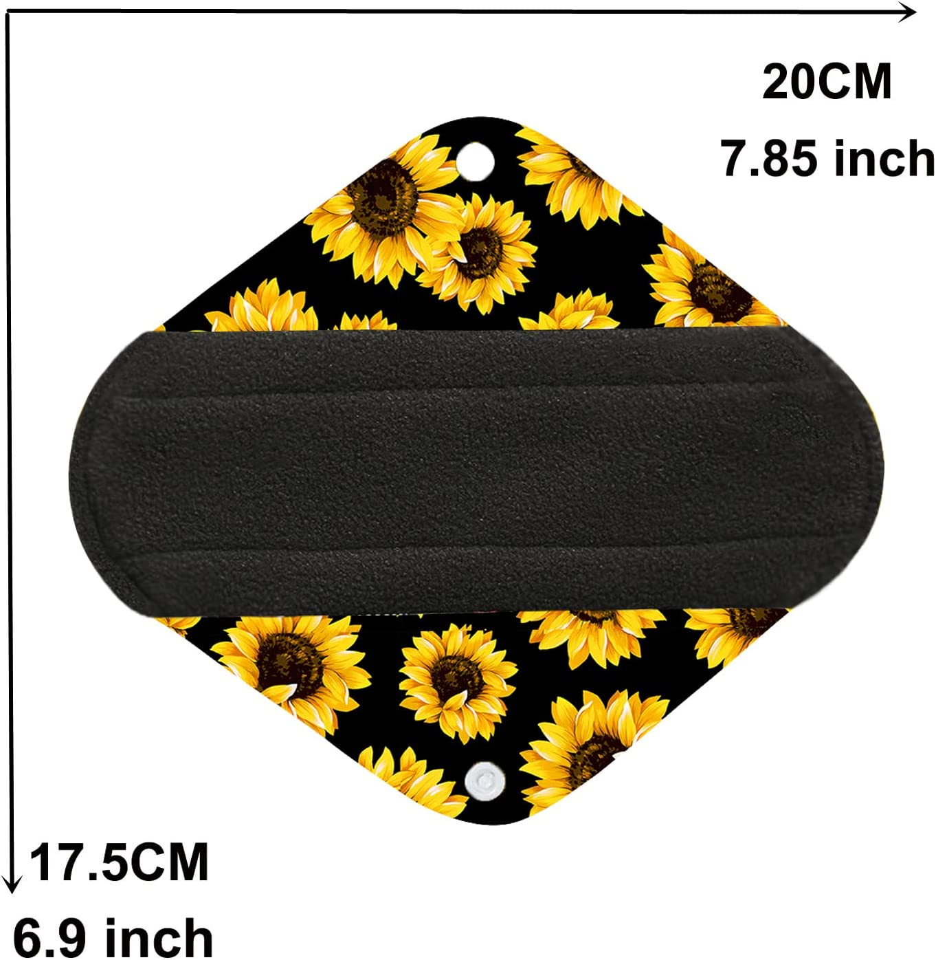 7Pcs Set 1Pc Mini Wet Bag +6Pcs 8 Inch Bamboo Charcoal Cloth Menstrual Pads/Reusable Sanitary Pads/Mama Panty Liners