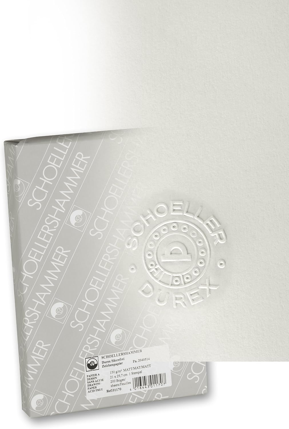 Schoellershammer Duria Smooth White Cartridge Paper A4 200Gsm 20 Sheets VF5003365