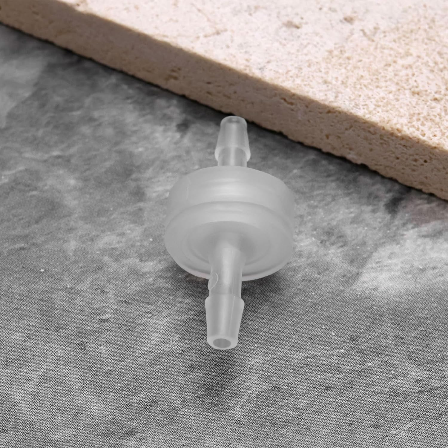 Emagtech 5PCS 1/8 Inch (3Mm) One-Way Check Valve 30.6X14.9Mm PP Non-Return Check Valve for Water Fuel Oil Air Gas Pneumatic Systems