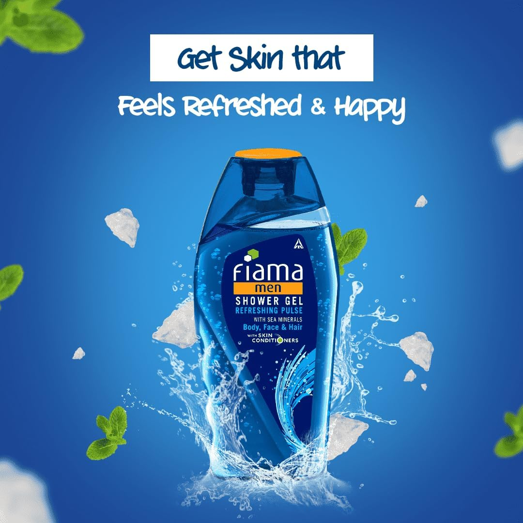 Fiama Di Wills Men Refreshing Pulse Shower Gel, 250Ml image number 6