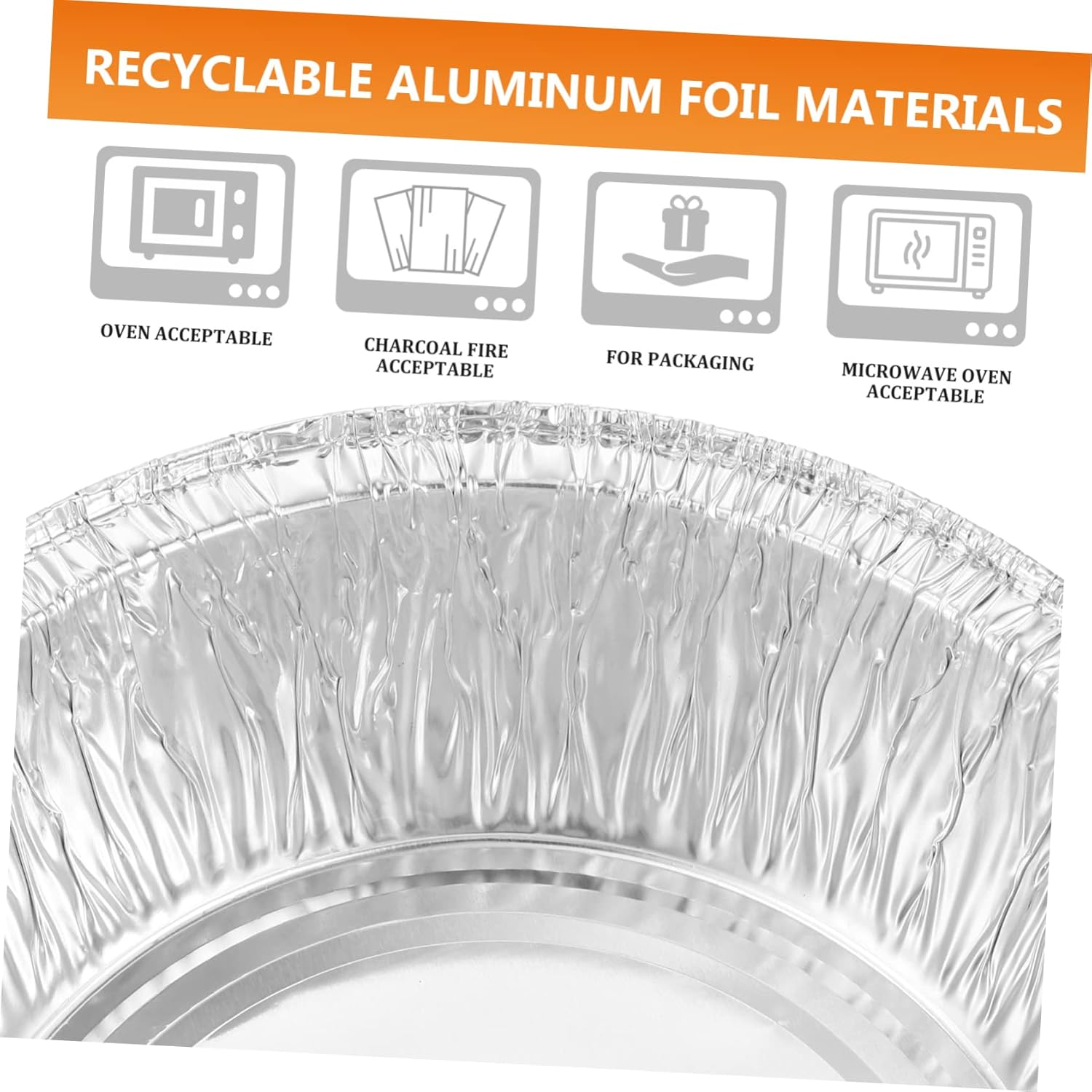 40Pcs Aluminum Foil Pie Pans - round and Oval Disposable Baking Dishes for Pies Tarts and Desserts - Ideal for Parties and Freezing