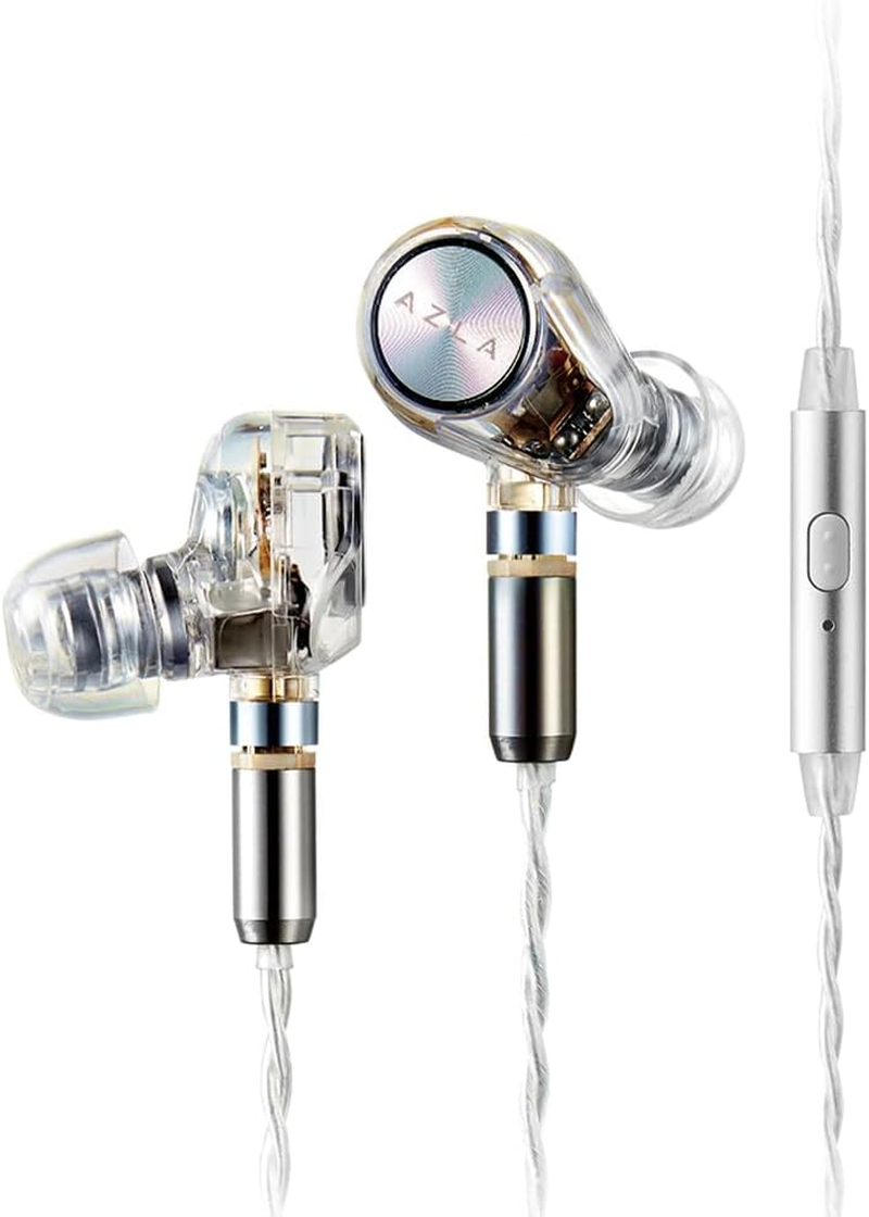 AZLA ARES Clear &ndash; Gaming Earbuds with Mic for FPS, Iems for Gaming &ndash; 1DD+1BA Dual Drivers, Detachable MMCX, Kevlar Cable &ndash; Headphones with Mic Compatible with PS5, Xbox, Nintendo Switch, PC image number 5